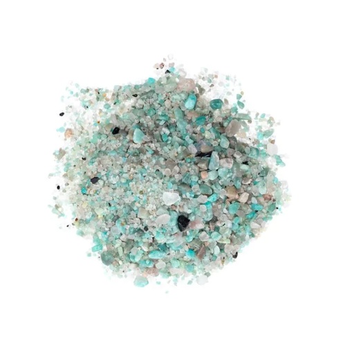 [8720512975291] Petits copeaux d'amazonite -- ± 0,2 à 0,5 cm; ±500g