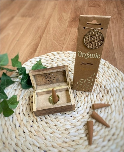 [8903833901082] Encens Cône Organic Jasmin 41 g