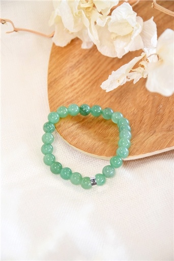 [3660341713983] Bracelet Aventurine Verte Perles rondes 8 mm