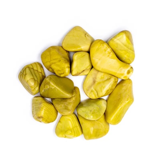 [8720512976915] Pierres polies Serpentines qualité B | ±250 g; ±2-4 cm