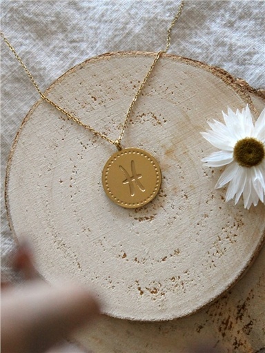 [3660341716212] Collier Signe astrologique Poissons