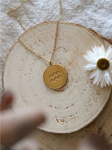 [3660341716236] Collier Signe astrologique Verseau