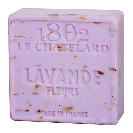 [3700917804353] Savon de Marseille naturel exfoliant à fleurs de Lavande | 100 g