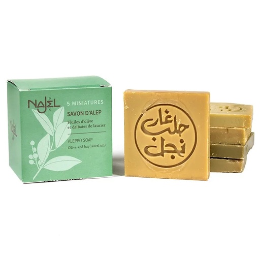 [3760061220201] Savonnettes d'Alep invités - 5 pièces | 5x20 g