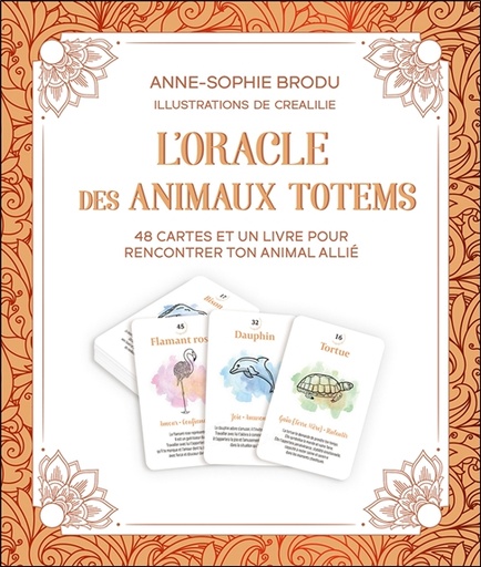 Couverture du livre L'Oracle des animaux totems - Coffret - 48 cartes et un livre pour rencontrer ton animal allié de Anne-Sophie Brodu