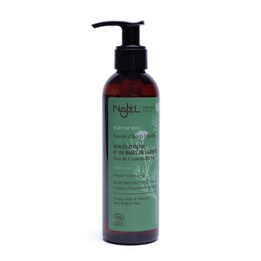 [3760061221000] Savon d'Alep liquide à léau de camomille bio | 200ml