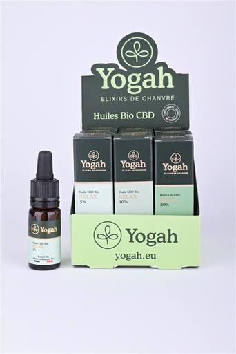 [3760338761505] Présentoir 9 Huiles CBD Relax