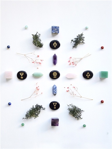 [3660341718933] Galets Obsidienne Noire 5 éléments