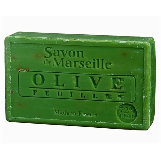 [3760076652066] Savon de Marseille naturel Feuilles d'olivier | 100 g