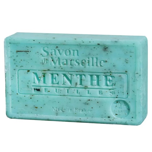 [3760076656347] Savon de Marseille naturel Feuilles de Menthe | 100 g