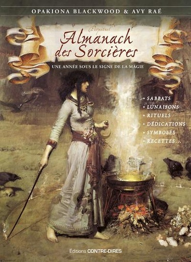 Couverture du livre Almanach des sorcières : une année sous le signe de la magie (édition 2023) de Avy Raé