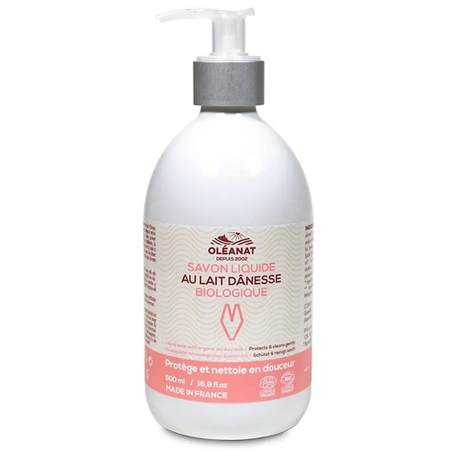 [3760087903676] Oleanat savon liquide au lait d'ânesse BIO | 500 ml