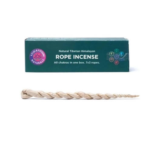 [8720512977899] Encens Cordelette Chakra set 7x3 cordes | ±15cm; ±45g
