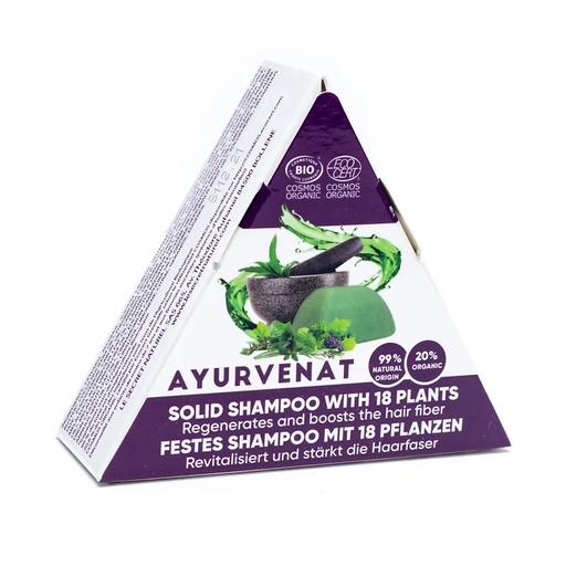 [3760087904963] Ayurvenat Barre de shampoing solide bio | 50g