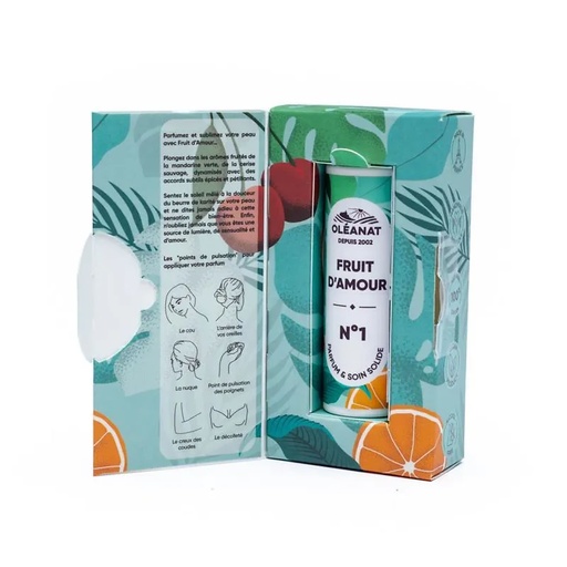 [3760087904970] Oleanat parfum solide N°1 Fruit d'Amour bio | 4.5 g