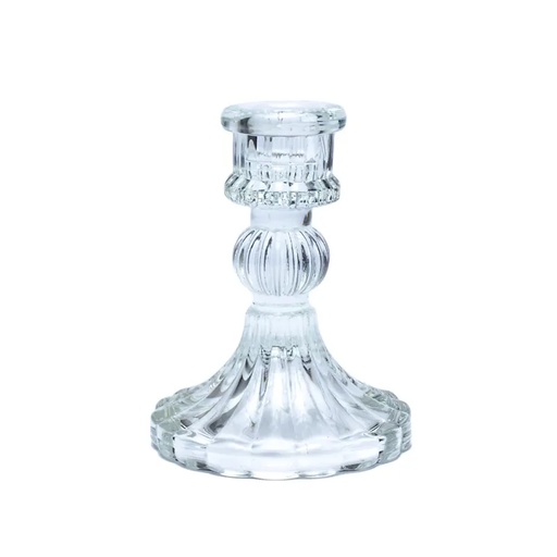 [8720512977967] Bougeoir en verre pour bougie de table | 8x10cm