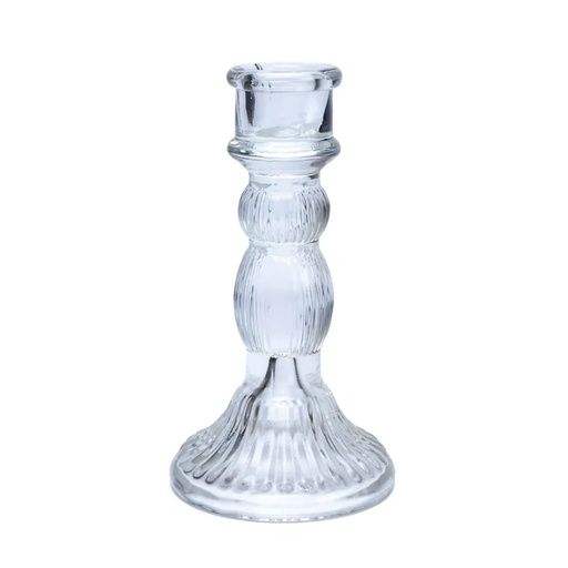 [8720512977974] Bougeoir en verre pour bougie de table | 15,5 x 8cm