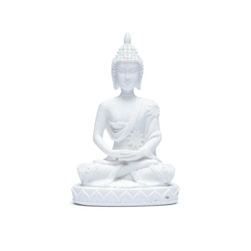 [8720512978438] Statue Bouddha Méditation blanc | 5x8 cm