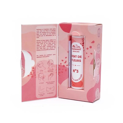 [3760087904994] Oleanat parfum solide N°3 Vent de fleurs bio | 4.5 g