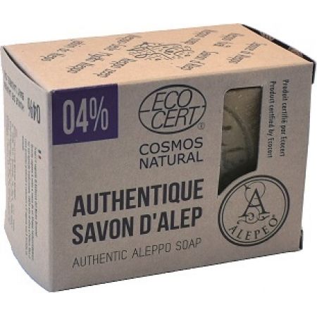 [3760169790002] Savon d'Alep 4% huile laurier -- 200 g
