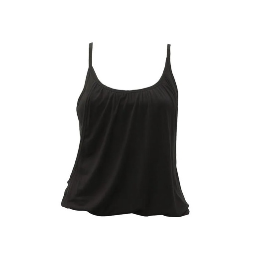[724120141909] Yoga top Zen sans couture coton bio noir S-M -- 171g