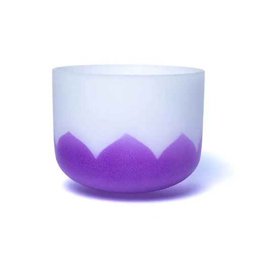[8720512973167] Bol chantant en cristal lotus 7ème chakra SI 432Hz | 20cm