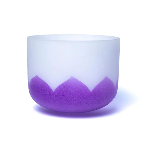 [8720512973235] Bol chantant en cristal lotus 7ème chakra SI 432Hz | 30cm