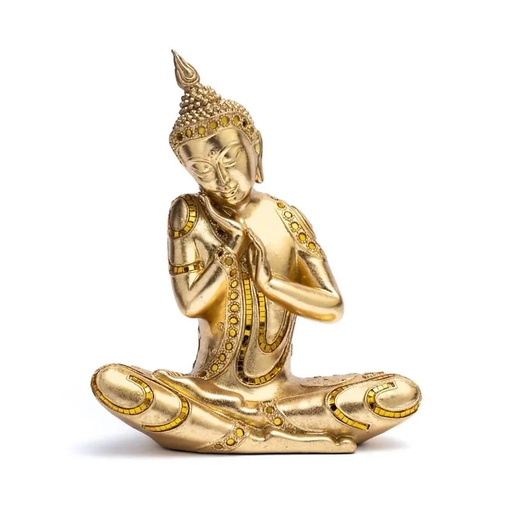 [8702512973705] Bouddha endormi style thaï | 31x25x12 cm