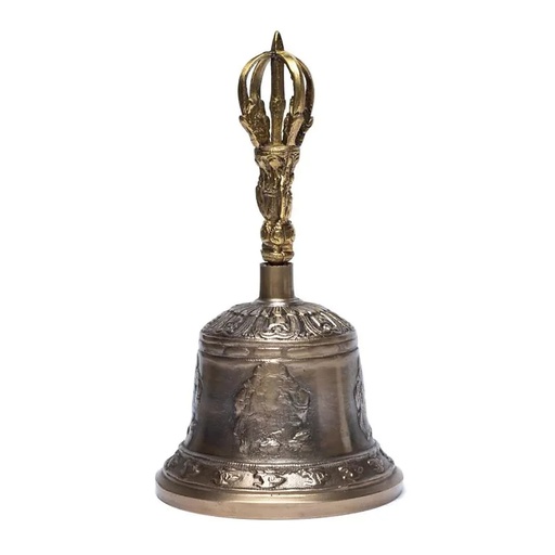 [8720512975413] Cloche avec Ganesh et Om L | 11x21cm