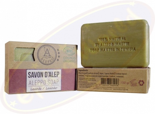 [3760169790224] Savon d'Alep Lavande -- 100 g