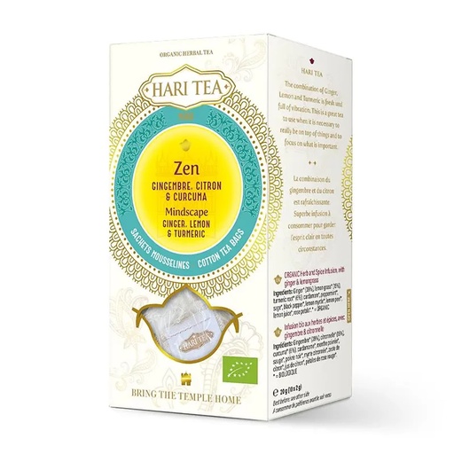 [8717853491344] Hari Tea Mindscape bio gingembre, citron & curcuma | 20 g