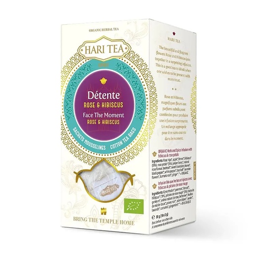 [8717853491191] Hari Tea Face the Moment rose et hibiscus BIO | 20 g