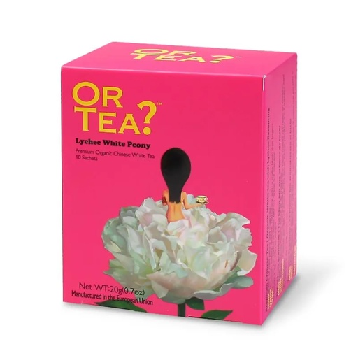 [4897031518378] Or Tea? Litchi Pivoine Blanche 10 sachets bio | 20g