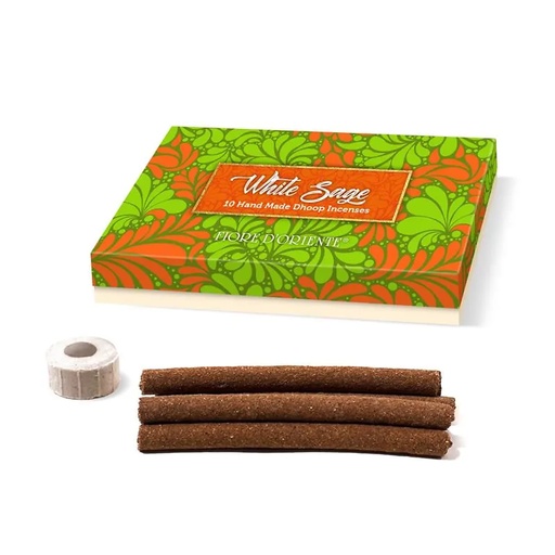 [8032749393718] Encens  Fiore d'Oriente Dhoop Sauge Blanche | 15g