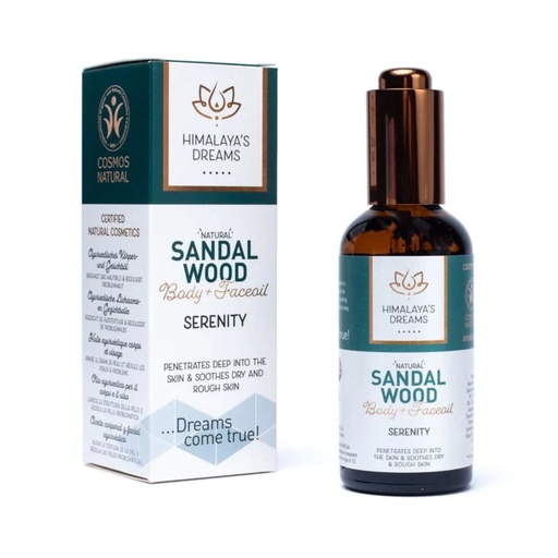 [8906020511675] Huile Ayurvédique corps + visage Santal/ Sérenité Himalaya's Dreams  | 100ml