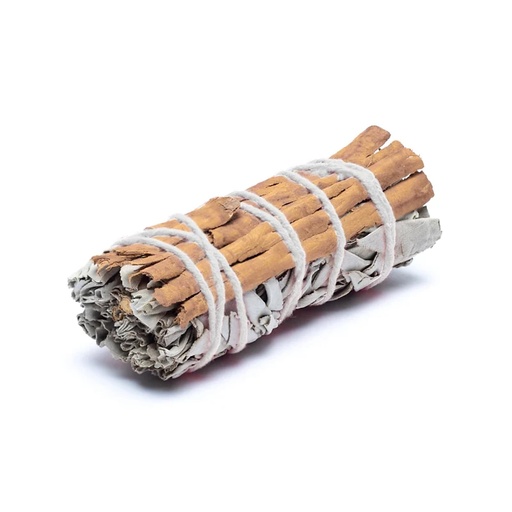 [8720512977189] Smudge de sauge blanche à la cannelle S set de 2 | ± 10-11cm; ± 25-35g