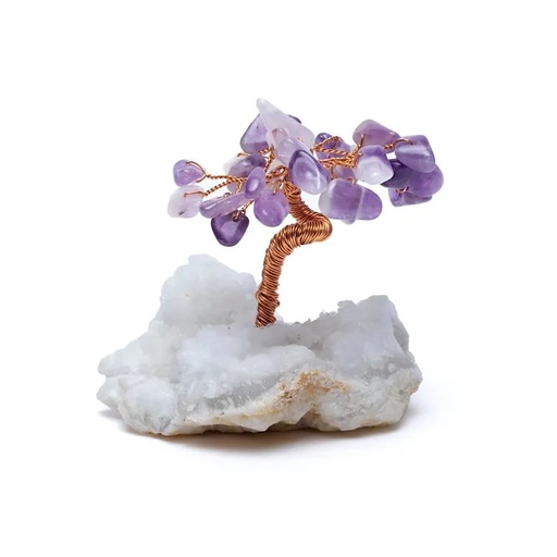 [8720512973945] Arbre de pierres précieuses Améthyste | ±5.5x5.5x7cm; 163g