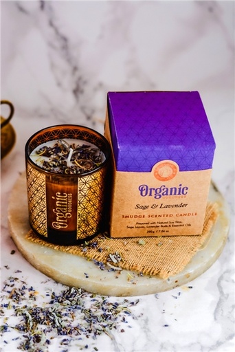[8903833914372] Bougie parfumée  Goodness Bio Sauge & Lavande -- 200g
