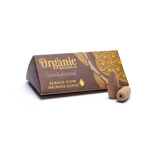 [8903833917311] Bois de Santal naturel cônes d'Encens à refoulement  -- 24 g
