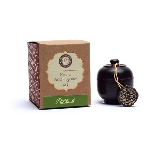 [8903833921011] Crème parfumée Patchouli dans une boite de palissandre | 6g