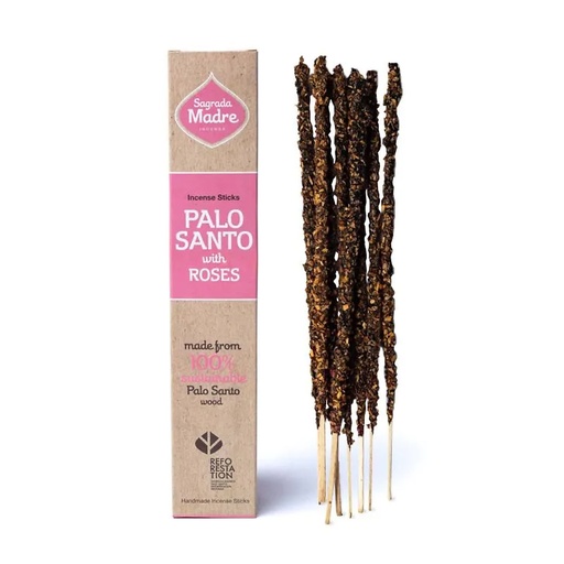 [7798348231943] Sagrada Madre Encens Palo Santo & Rose | ±30g