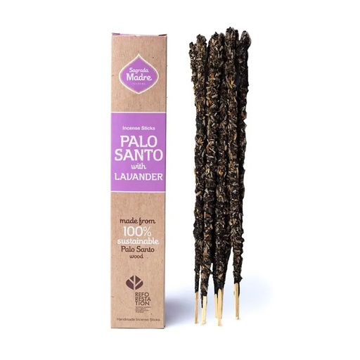 [7798348233282] Sagrada Madre encens Palo Santo & Lavande | ±30g