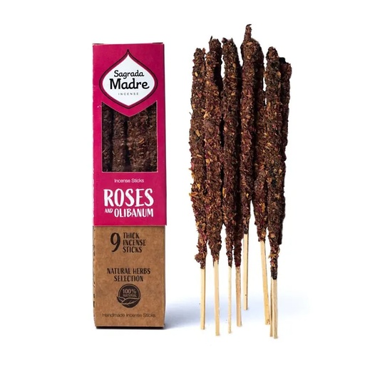 [7798348231059] Sagrada Madre Encens aux herbes Rose & Olibanum | ±44g