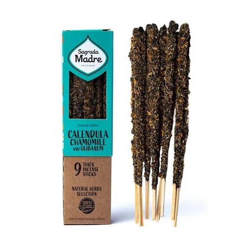 [7798348231691] Sagrada Madre encens aux herbes Camomille Calendula - Oliban  | ±44g