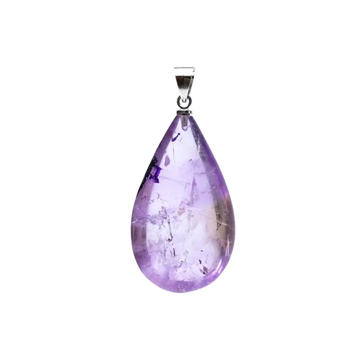 [8720512977646] Pendentif en pierre précieuse d'améthyste en forme de goutte | ± 2-3 cm