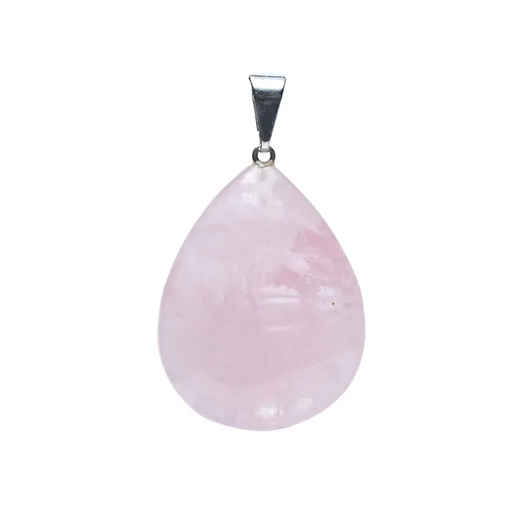 [8720512977653] Pendentif  de quartz rose en forme de goutte | ± 2-3 cm