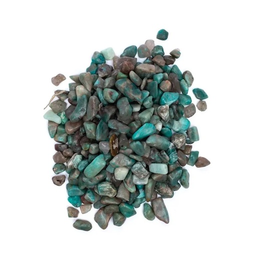[8720512976182] Pierres polies Amazonite qualité A/B | ± 800 g ; ±0.5-2.5cm