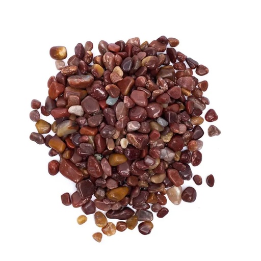 [8720512976335] Pierres polies Aventurine Rouge qualité A/B  | ±800g; ±0.5-2.5cm