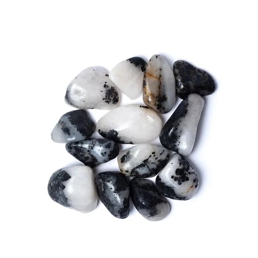 [8720512976649] Quartz Tourmaline pierre qualité A | ±500g; ±3-4cm