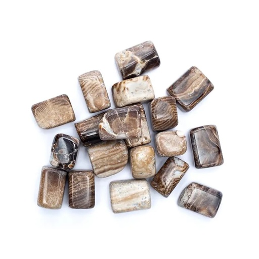 [8720512974843] Aragonite brune Pierre polies Qualité A | ±500g; ±2-3cm